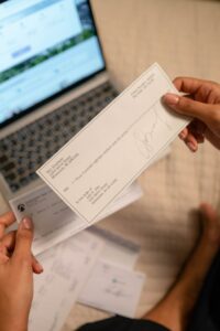 chèque de banque
